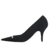 Knife 2.0 80 mm Pump « Tricot recyclé texturé noir et blanc » 671123W2CW11090