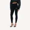 Leggings techwear pour femme, couleur noire