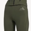 Leggings évasés Techwear pour femme, couleur kaki/citron vert
