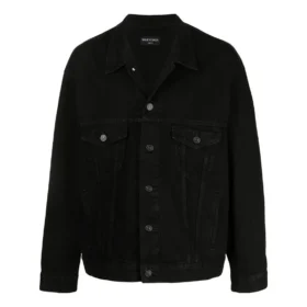 Location de vêtements Veste en Denim coupe carrée « Noir » 675206TEW051105