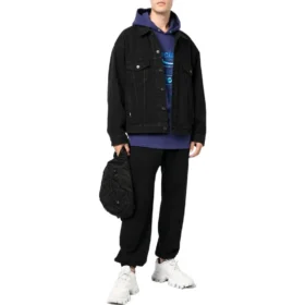 Location de vêtements Veste en Denim coupe carrée « Noir » 675206TEW051105