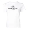 Logo imprimé, coupe ajustée, manches courtes, blanc 504156TYK231000