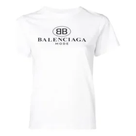 Logo imprimé, coupe ajustée, manches courtes, blanc 504156TYK231000