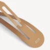 Lot de 2 barrettes à clip Holli XXL pour femme, couleur beige/argent brillant
