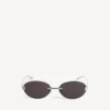 Lunettes de soleil Gossip Oval AF en argent/noir Lunettes de soleil Gossip Oval AF en argent/noir