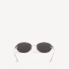 Lunettes de soleil Gossip Oval AF en argent/noir Lunettes de soleil Gossip Oval AF en argent/noir