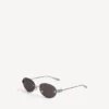 Lunettes de soleil Gossip Oval AF en argent/noir Lunettes de soleil Gossip Oval AF en argent/noir