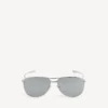Lunettes de soleil Monday Pilot pour homme en ruthénium clair Lunettes de soleil Monday Pilot pour homme en ruthénium clair