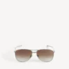 Lunettes de soleil Monday Pilot pour homme en ruthénium clair