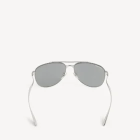 Lunettes de soleil Monday Pilot pour homme en ruthénium clair