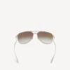 Lunettes de soleil Monday Pilot pour homme en ruthénium clair