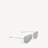 Lunettes de soleil Monday Pilot pour homme en ruthénium clair Lunettes de soleil Monday Pilot pour homme en ruthénium clair