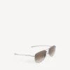 Lunettes de soleil Monday Pilot pour homme en ruthénium clair