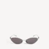 Lunettes de soleil Nano Cat pour femme, couleur argent