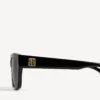 Lunettes de soleil Nano Square AF pour femme, noires