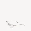 Lunettes de soleil ovales Editorial en argent Lunettes de soleil ovales Editorial en argent