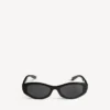 Lunettes de soleil ovales Nova pour femme, noires Lunettes de soleil ovales Nova pour femme, noires
