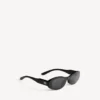 Lunettes de soleil ovales Nova pour femme, noires Lunettes de soleil ovales Nova pour femme, noires