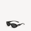 Lunettes de soleil ovales Nova pour femme, noires Lunettes de soleil ovales Nova pour femme, noires