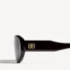 Lunettes de soleil ovales Nova pour femme, noires Lunettes de soleil ovales Nova pour femme, noires