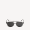 Lunettes de soleil Pilot pour homme, gris clair