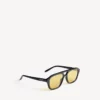Lunettes de soleil Pilot pour homme, modèle de tous les jours, noir/jaune