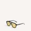 Lunettes de soleil Pilot pour homme, modèle de tous les jours, noir/jaune