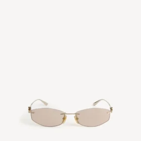 Lunettes de soleil pour femme Nano D-Frame, couleur or clair