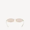 Lunettes de soleil pour femme Nano D-Frame, couleur or clair Lunettes de soleil pour femme Nano D-Frame, couleur or clair
