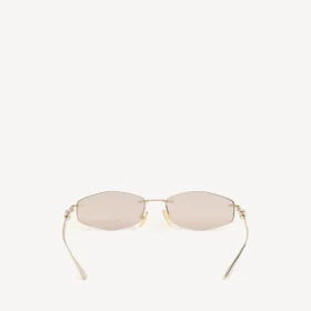 Lunettes de soleil pour femme Nano D-Frame, couleur or clair