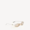 Lunettes de soleil pour femme Nano D-Frame, couleur or clair Lunettes de soleil pour femme Nano D-Frame, couleur or clair