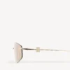 Lunettes de soleil pour femme Nano D-Frame, couleur or clair Lunettes de soleil pour femme Nano D-Frame, couleur or clair