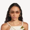 Lunettes de soleil pour femme Nano D-Frame, couleur or clair Lunettes de soleil pour femme Nano D-Frame, couleur or clair