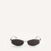 Lunettes de soleil pour femme Nano D-Frame en argent Lunettes de soleil pour femme Nano D-Frame en argent
