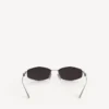 Lunettes de soleil pour femme Nano D-Frame en argent Lunettes de soleil pour femme Nano D-Frame en argent