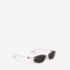 Lunettes de soleil pour femme Nano D-Frame en argent Lunettes de soleil pour femme Nano D-Frame en argent