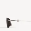 Lunettes de soleil pour femme Nano D-Frame en argent Lunettes de soleil pour femme Nano D-Frame en argent