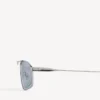 Lunettes de soleil pour homme Tag 3.0 à monture en D, couleur argent Lunettes de soleil pour homme Tag 3.0 à monture en D, couleur argent
