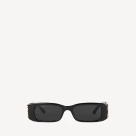 Lunettes de soleil rectangulaires Dynasty en noir
