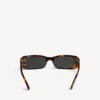 Lunettes de soleil rectangulaires Dynasty pour femme, couleur Mid Havana Lunettes de soleil rectangulaires Dynasty pour femme, couleur Mid Havana