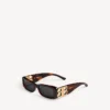 Lunettes de soleil rectangulaires Dynasty pour femme, couleur Mid Havana Lunettes de soleil rectangulaires Dynasty pour femme, couleur Mid Havana