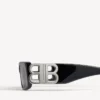 Lunettes de soleil rectangulaires Dynasty pour femme, noires