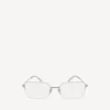 Lunettes de soleil rectangulaires « Invisible »  en argent