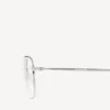 Lunettes de soleil rectangulaires « Invisible »  en argent