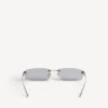 Lunettes de soleil rectangulaires pour femme « Gossip M » en argent Lunettes de soleil rectangulaires pour femme « Gossip M » en argent