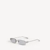 Lunettes de soleil rectangulaires pour femme « Gossip M » en argent Lunettes de soleil rectangulaires pour femme « Gossip M » en argent