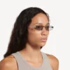 Lunettes de soleil rectangulaires pour femme « Gossip M » en argent Lunettes de soleil rectangulaires pour femme « Gossip M » en argent