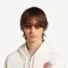 Lunettes de soleil rondes Neo en havane rayé blond