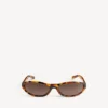 Lunettes de soleil rondes Neo en havane tacheté Lunettes de soleil rondes Neo en havane tacheté