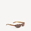 Lunettes de soleil rondes Neo en havane tacheté Lunettes de soleil rondes Neo en havane tacheté